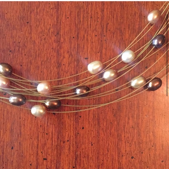 Honora pearl 18” dark gold/bronze multi-strand pearl necklace. NWT❣️ - Picture 2 of 5